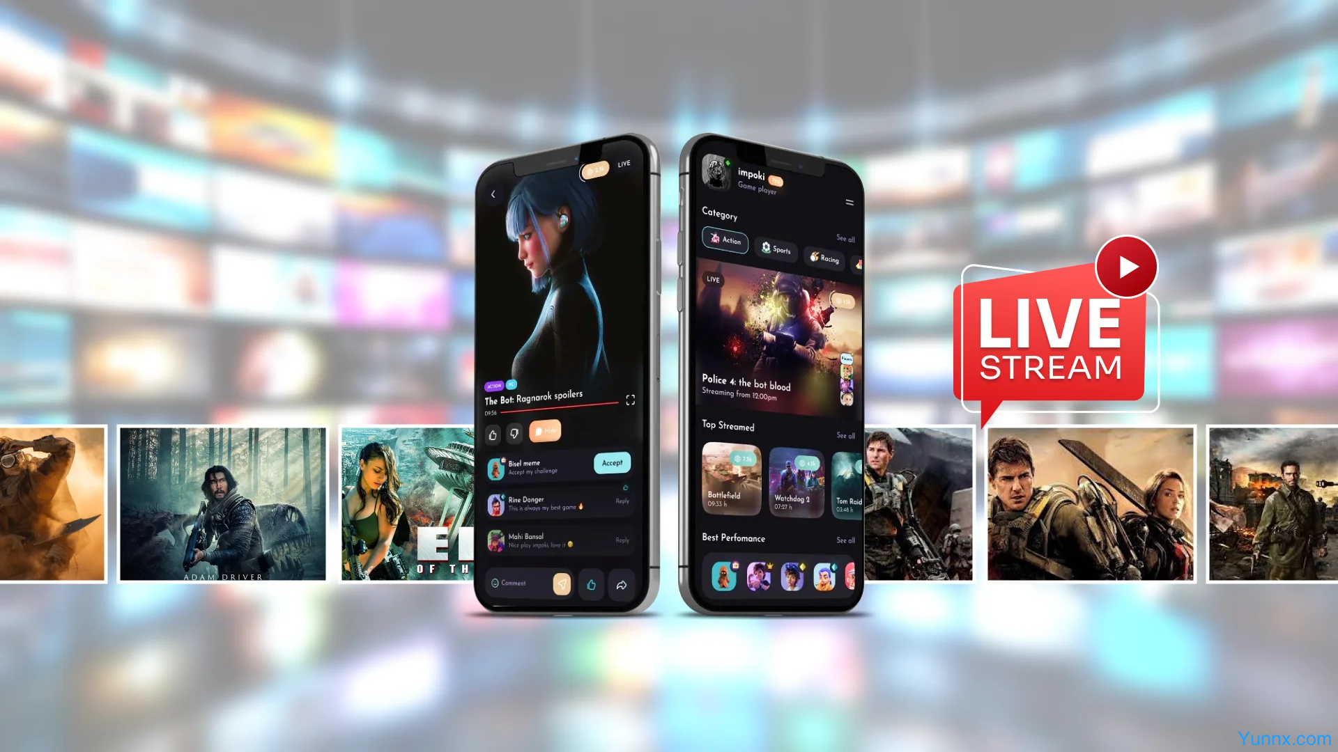 Live streaming app