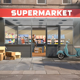 down Supermarket Simulator Store Mod