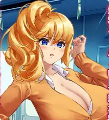 Busty Girl and the Train Molester Logo