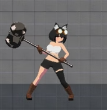 down The Game Where the Hammer Girl is Violated by Monsters