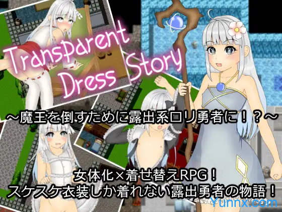 down Transparent Dress Story
