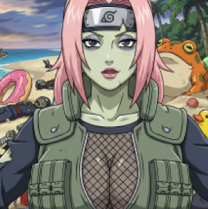 down Konoha vs Zombie