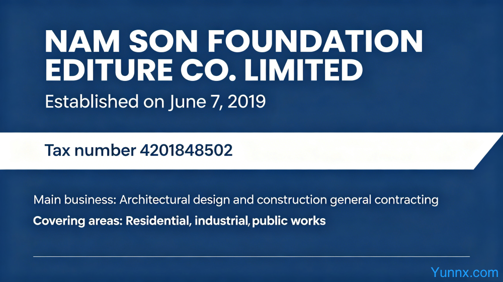 NAM SON CONSTRUCTION ARCHITECTURE COMPANY LIMITED