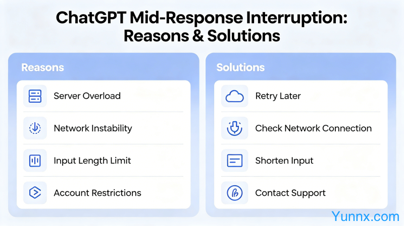 What should I do if ChatGPT interrupts halfway through the response? Reasons and Solutions for ChatGPT Interruption