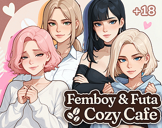 Femboy & Futa Cozy Cafe Logo