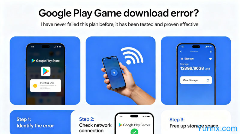 Google Play Game download error? I have never failed this plan before, it has been tested and proven effective