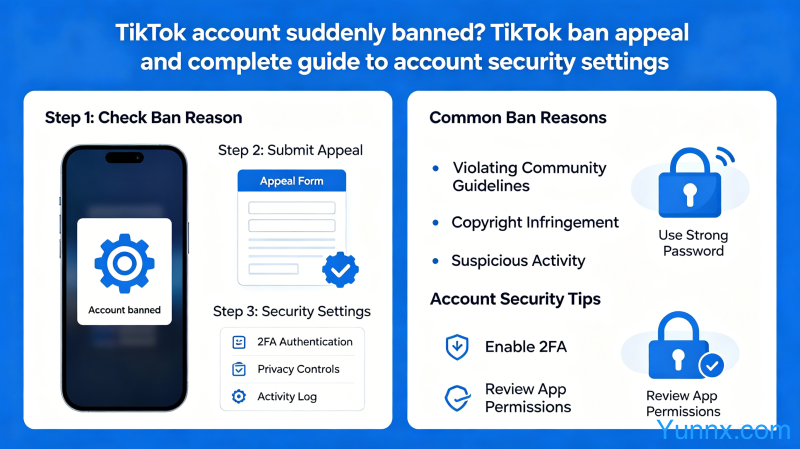 TikTok account suddenly banned? TikTok ban appeal and complete guide to account security settings