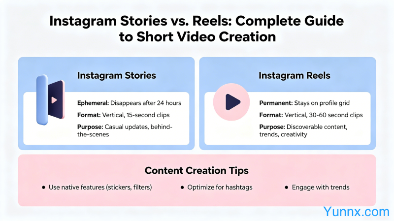 What is the difference between Instagram Stories and Reels? Complete Guide to Instagram Short Video Creation