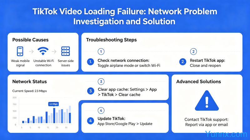 What's wrong with TikTok not being able to load videos? TikTok Network Problem Investigation and Solution
