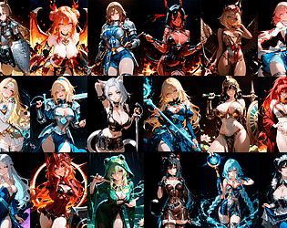 Harem Waifu Wars Logo